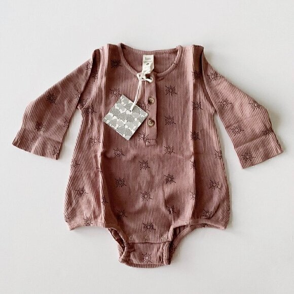Kate Quinn Organics Long Sleeve Henley Bubble 12-18 Months - Picture 1 of 5